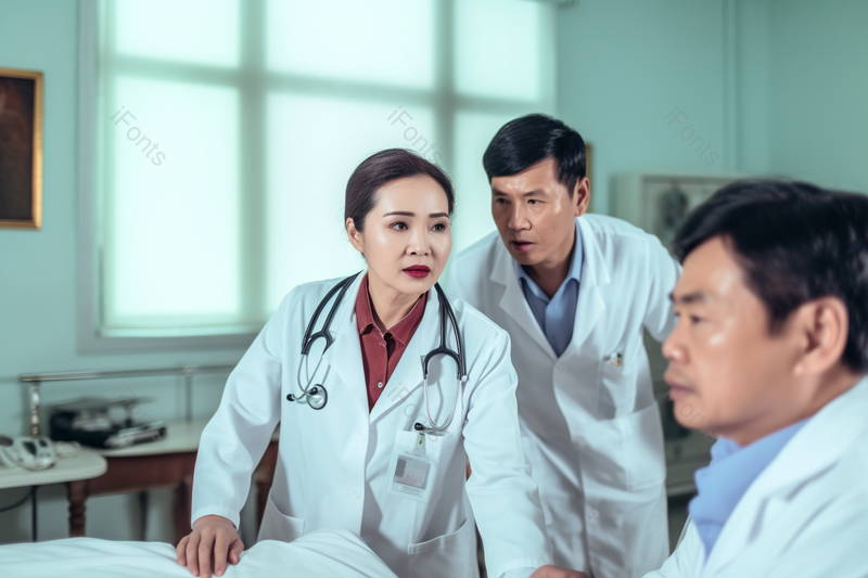 医院医生白大褂急救中的医护人员手推病床,高清,摄影图,摄影图片,图片大全,摄影图免费下载